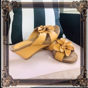 Nicole wedge slip-on sandals